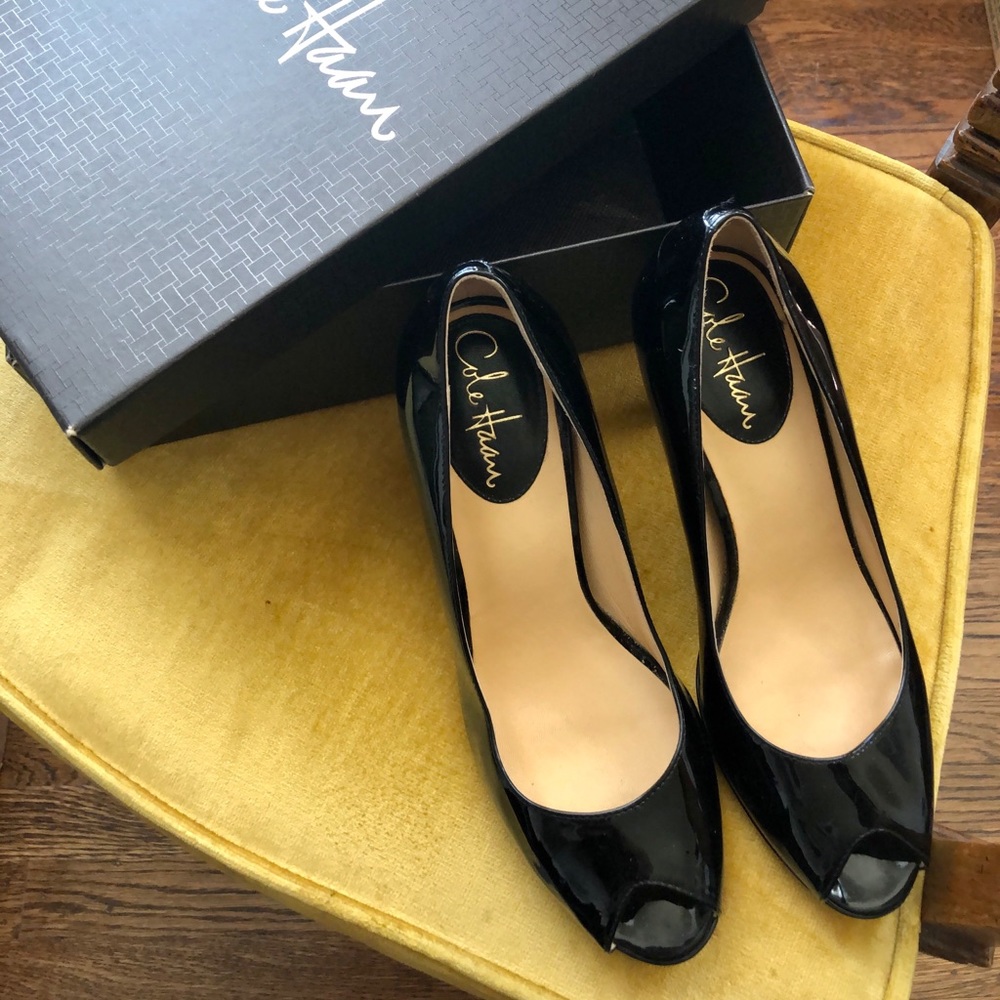Cole Haan Air Pumps (Black Patent)